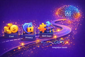 Challenges non-profits face, with AI for nonprofits offering solutions.