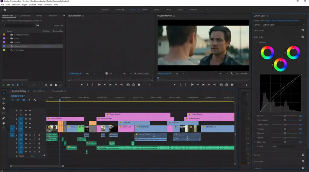 “Adobe Premiere Pro editing interface, one of the most widely used tools when looking at what video editing software do YouTubers use.”
