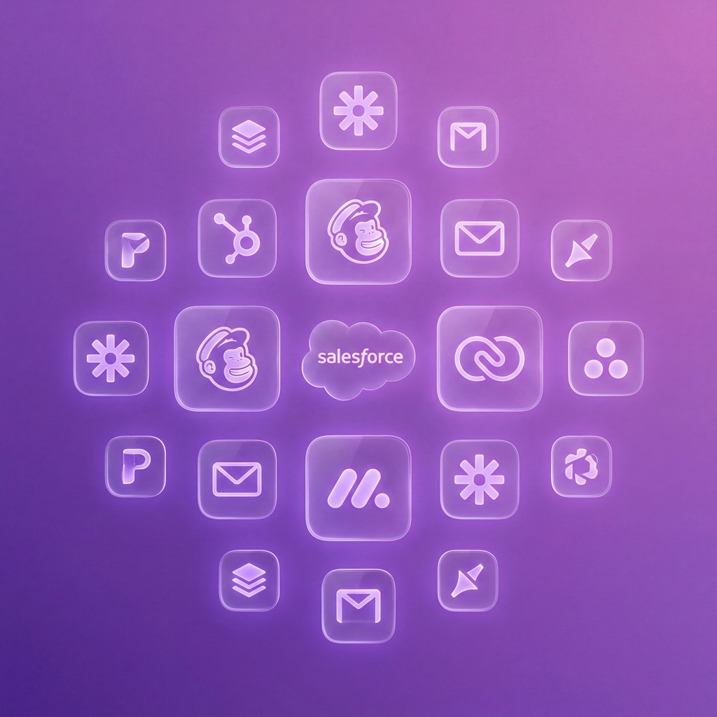 Visual overview of essential tools for how to implement marketing automation across platforms